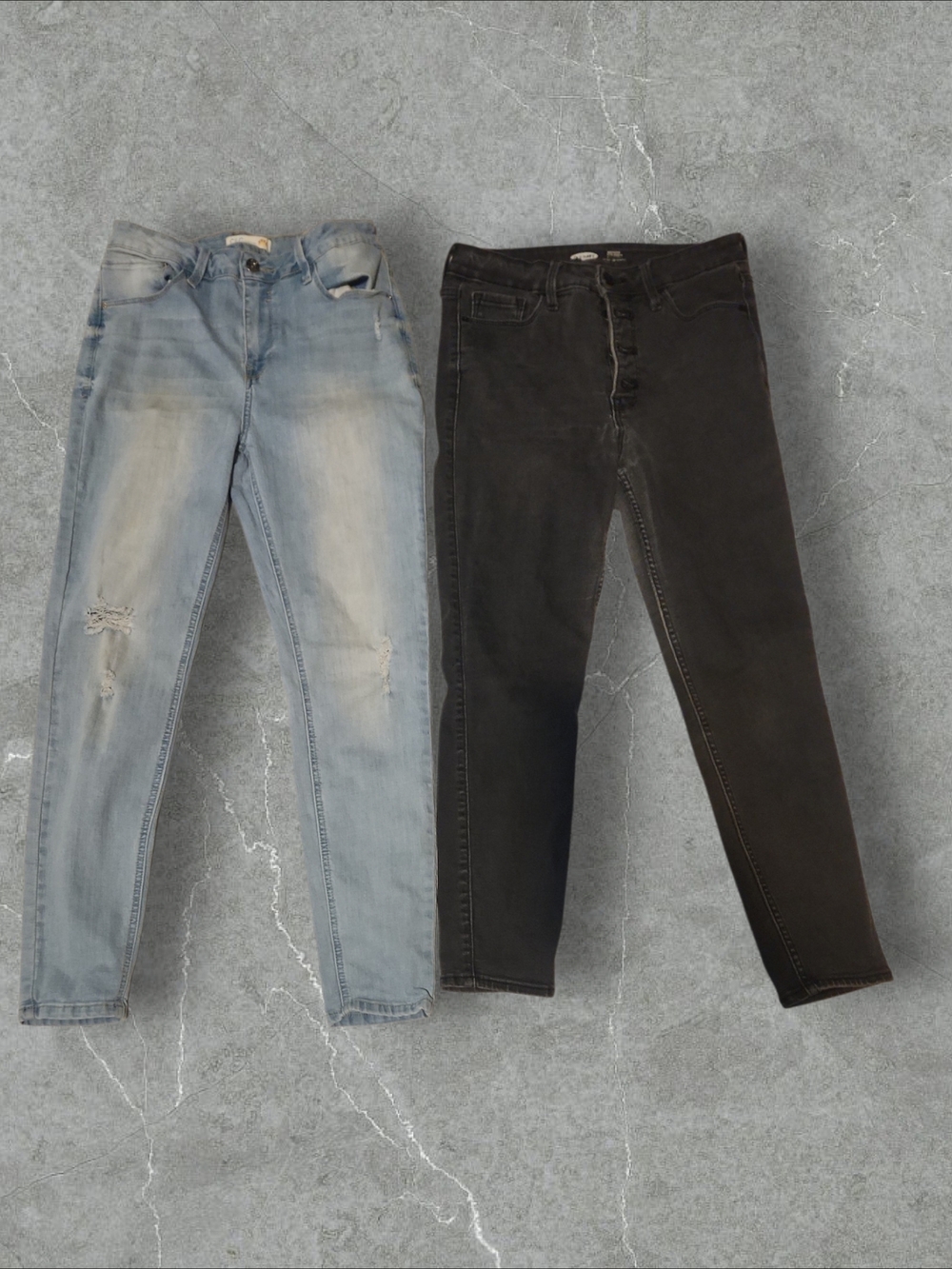 Old Navy Skinny Jeans Duo — Light Blue & Black